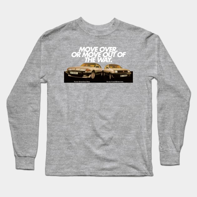 ROVER VITESSE AND MG METRO TURBO - advert Long Sleeve T-Shirt by Throwback Motors